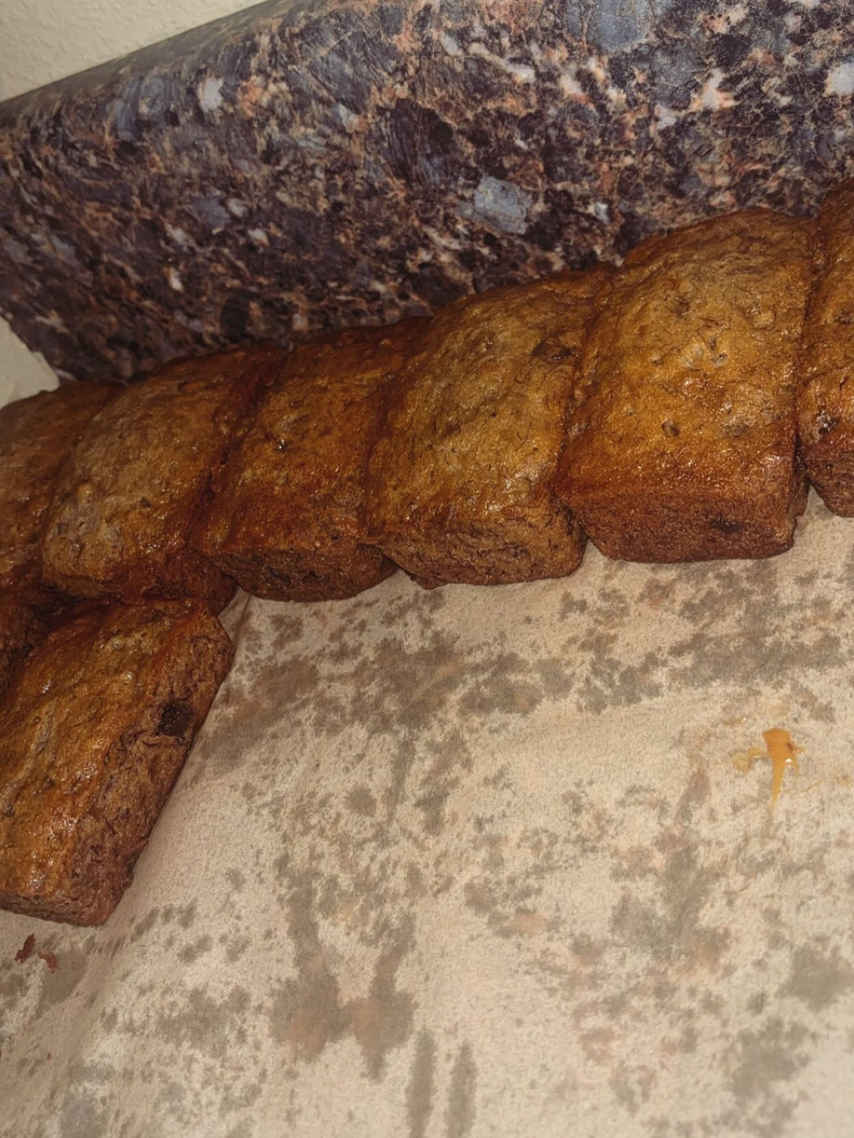 Mini banana bread loaves