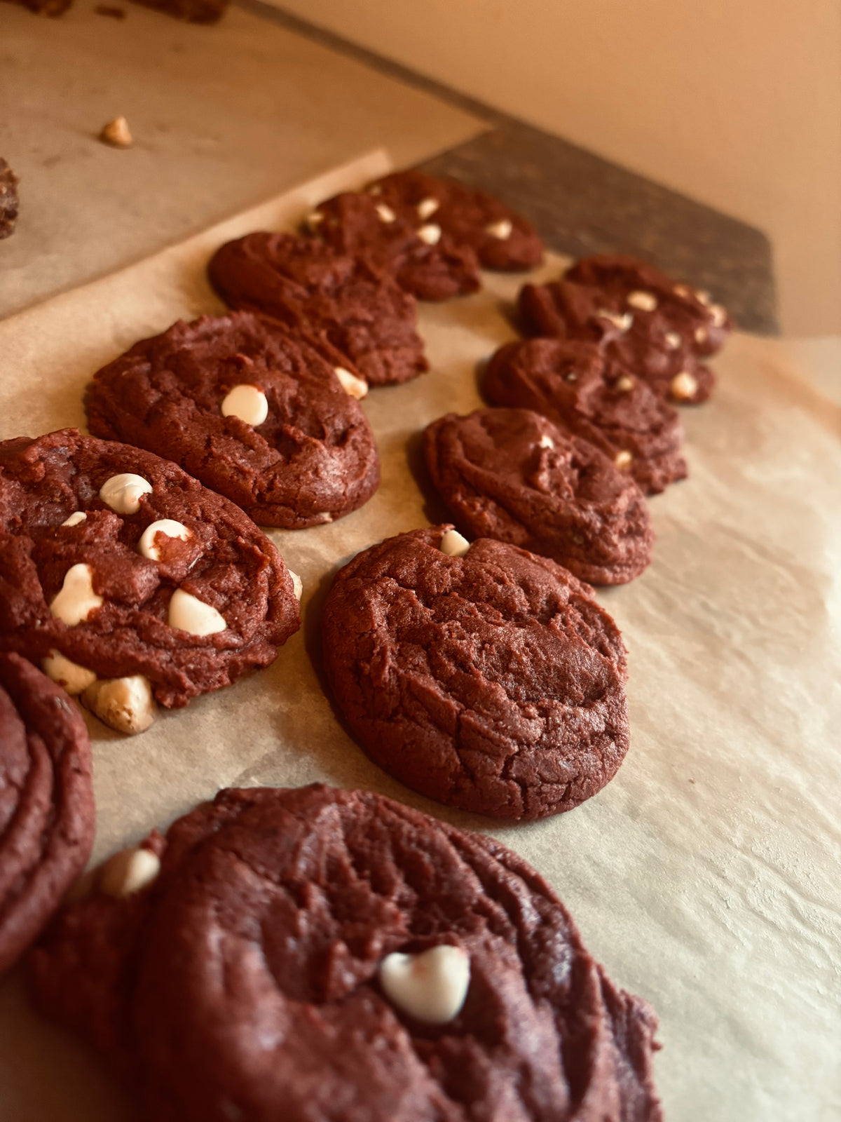 Red velvet cookies
