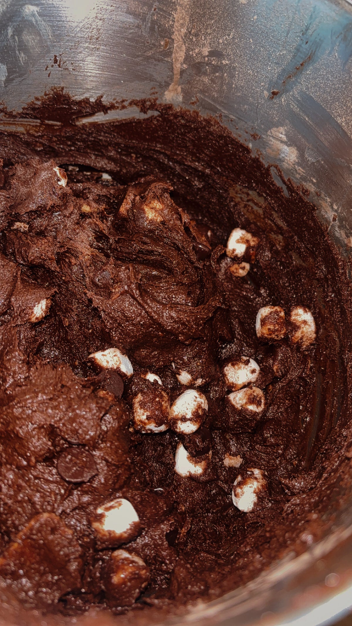 Double chocolate s’mores cookies