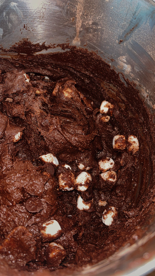 Double chocolate s’mores cookies